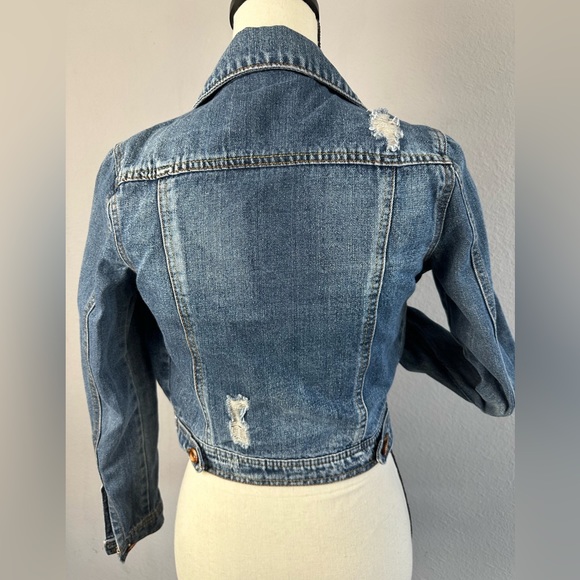 Distressed XS Highway Premium Jean Jacket - Picture 4 of 9